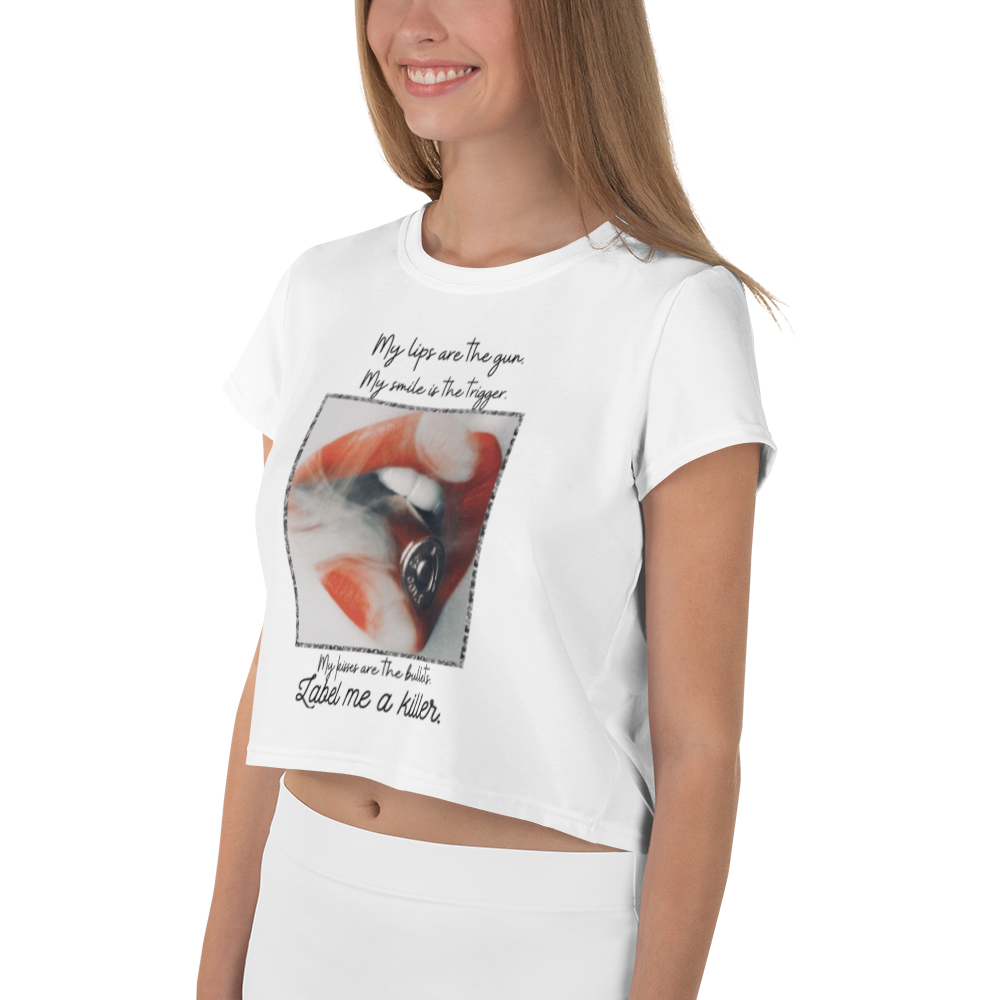 UPC Label Me Crop Tee.