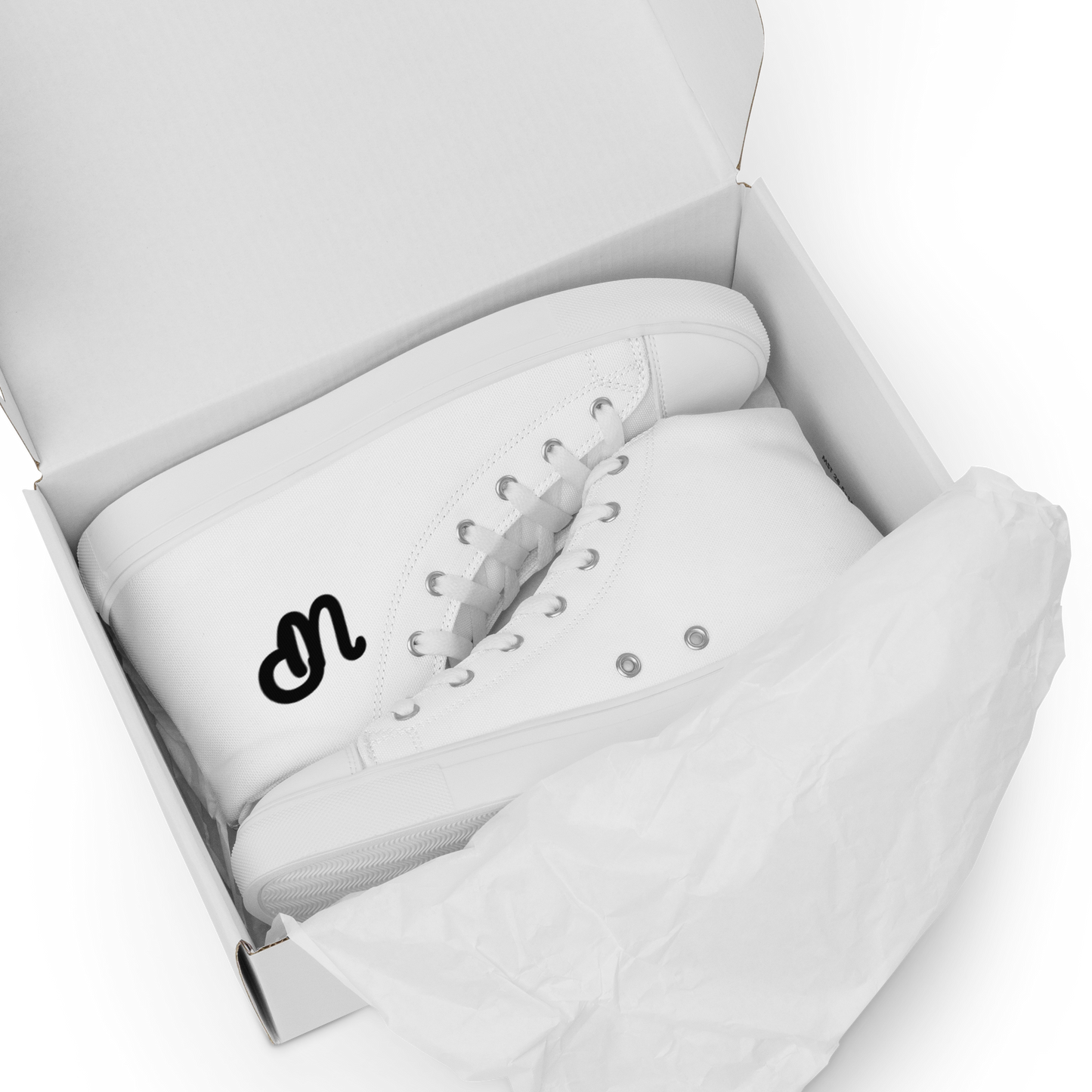Urban Policy high top canvas shoes.