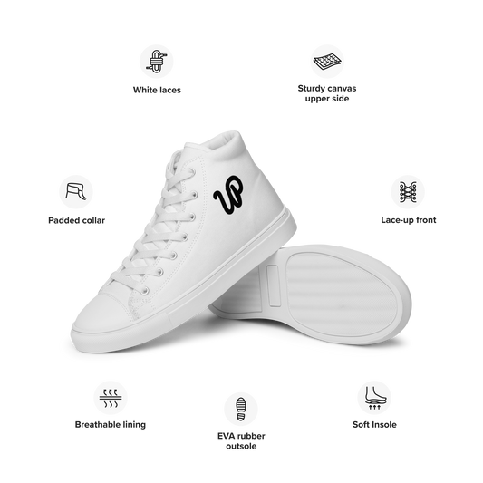 Urban Policy high top canvas shoes.