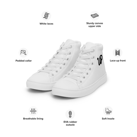 Urban Policy high top canvas shoes.